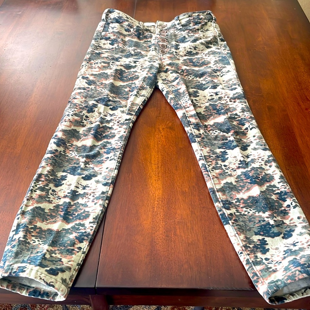 Anthropologie Pilcro camo print pants